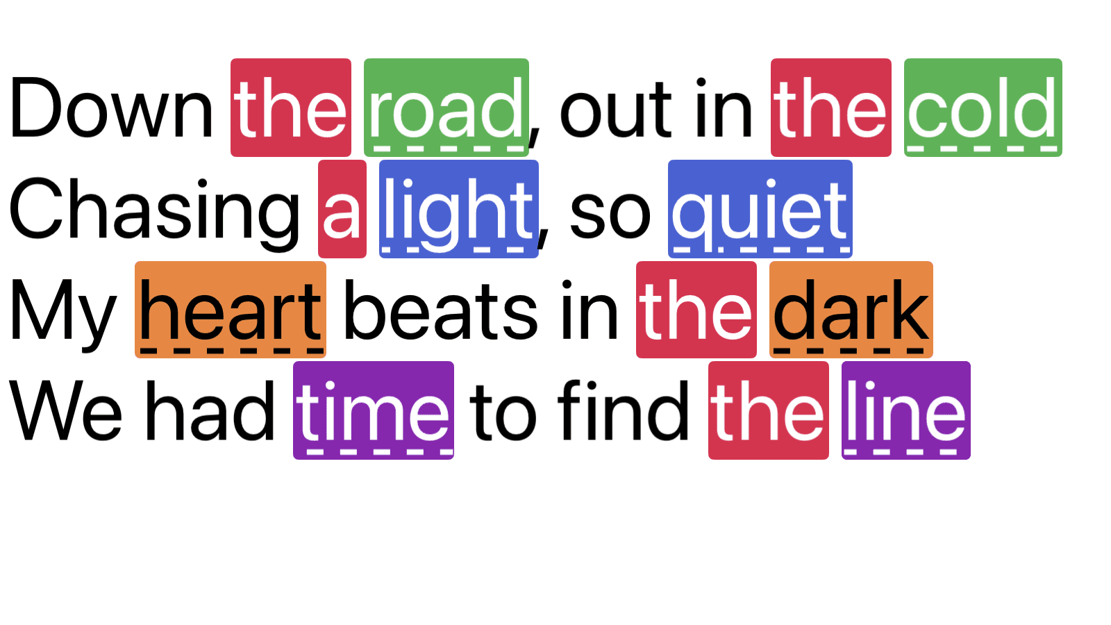 Near rhymes
